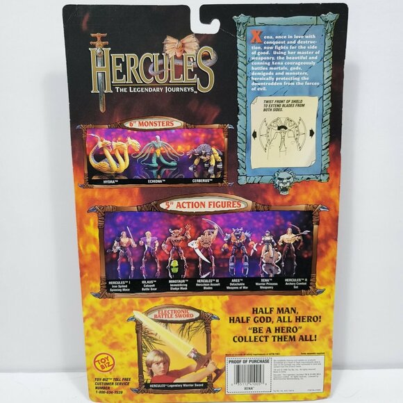 Hercules Legendary Journeys Xena Warrior Princess Toy Biz Action Figure Weaponry - Picture 4 of 4